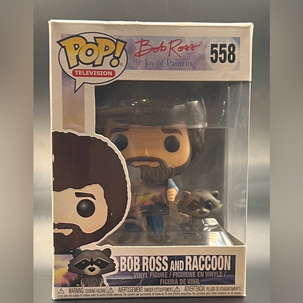 Funko Pop! Bob Ross and Raccoon